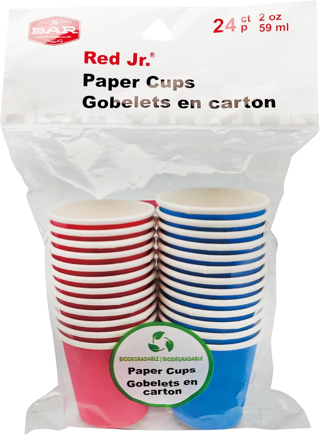 Paper Multi Cup Multi-Colored 2 oz. Paper Cups: 24 Count, Disposable Cups for Parties ...
